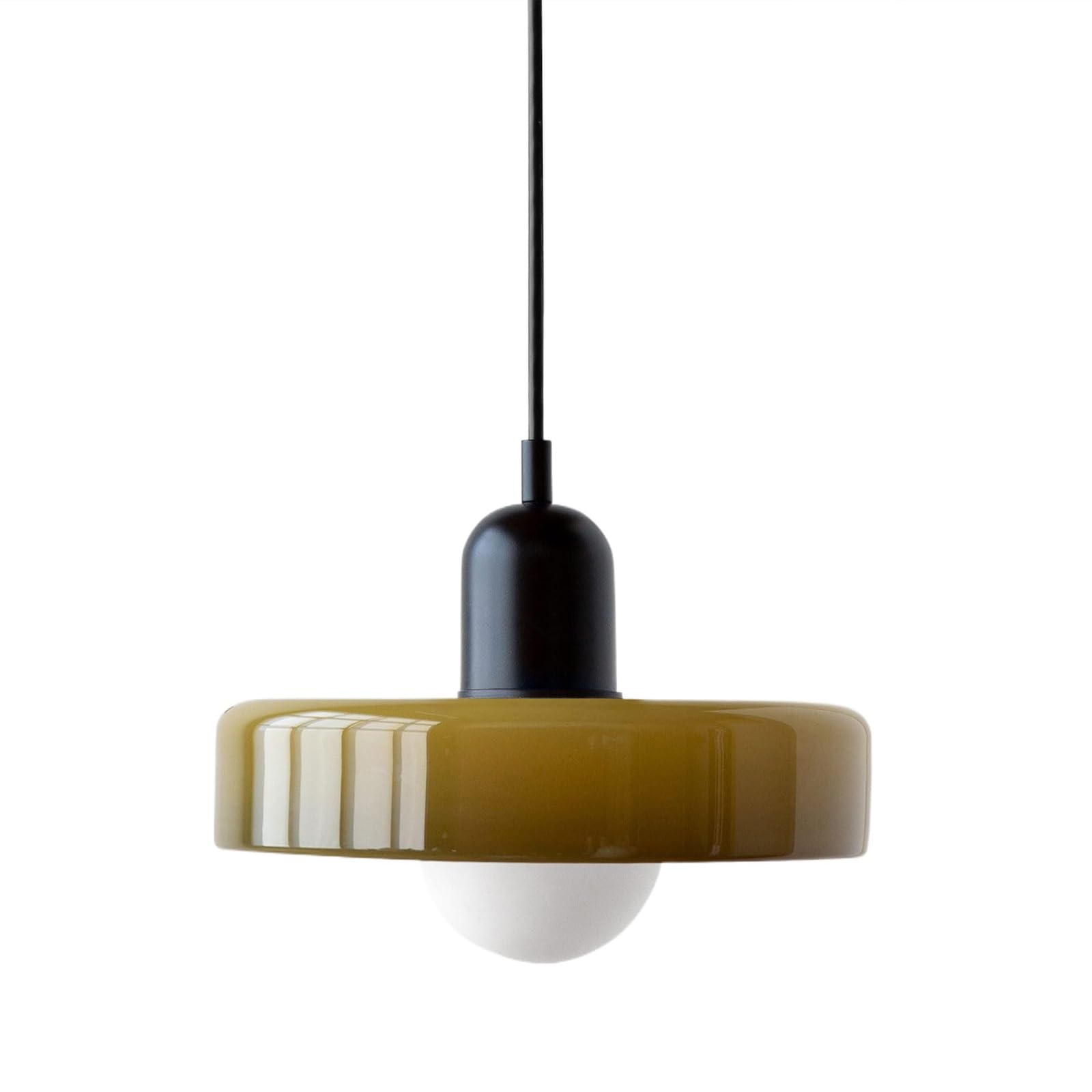 HYJAUSXB Ceiling Fixture Round Small Chandelier Lamp Single Suspended Lights,Mid Century Modern Vintage Farmhouse Coastal Hanging for Dinning Room Restaurant Hallway, with Bulb