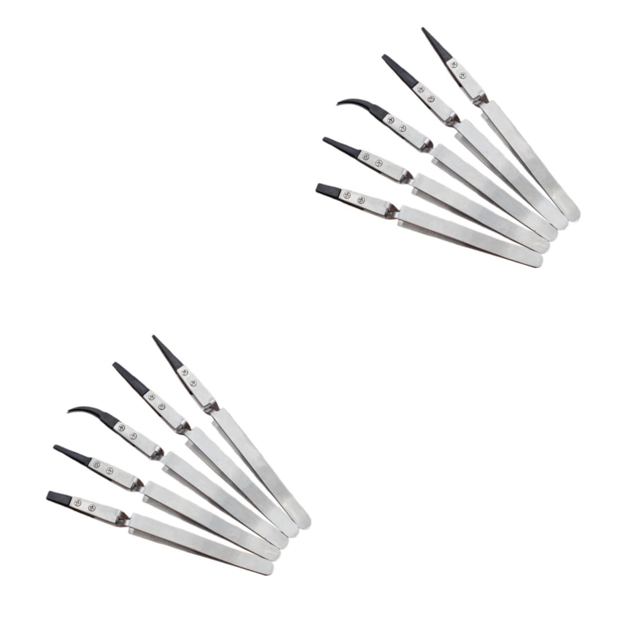 Hemobllo 10pezzi Pinzette Ceramiche Multiuso Inossidabile Antistatico Precisione Per Elettronica e Gioielleria Resistente Ad Acidi e Magnetismo Strumento Di Manutenzione Per Parti Di