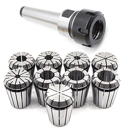 Collet chuck MK3 M12 ER32 + ER32 set 9 piezas, pinzas 2-20mm para fresas