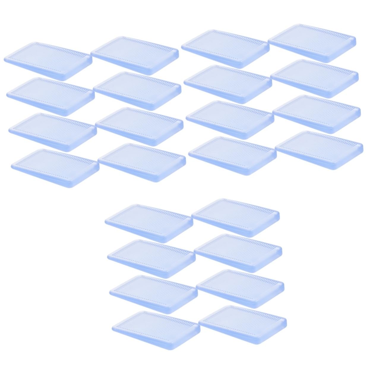 ARTIBETTER 3sets Furniture Mat Household Toilet Shims Hot Tub Appliance Shims Clear Table Cloth Furniture Leveling Shims Drawer Stoppers for Dresser Bookcase Shims Leveler Door Jam PVC 8pcs*3