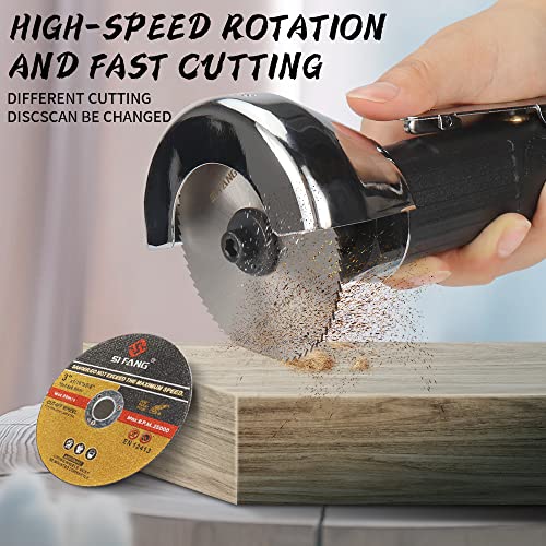 SI FANG 3 Inch Air Cut-Off Tool with 5Pcs Die Grinder Cutting Wheels and 1Pcs HSS Circular Saw Blade - Image 4