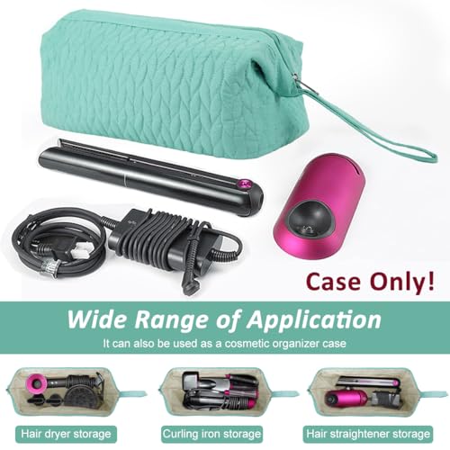 Image of MAYCREATE Airwrap Travel Case for Dyson /Shark Flexstyle, Green