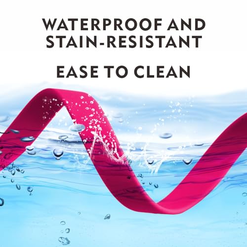 Dog Training Leash,Easy to Clean Waterproof Long Dog Leash, Heavy Duty Recall Dog Long Lead 6ft 10ft 15ft 30ft 50ft for Hiking,Yard, Beach and Swimming(Pink, 16FT)