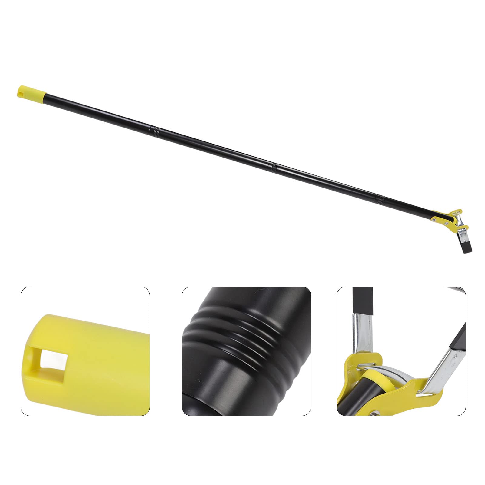 Garten-Hula-Hacke, verstellbare Lange Griffschlaufe, Steigbügelhacke, Edelstahl-Aktionshacke für Gartenarbeit, Jäten (3 Abschnitte 128 cm / 50,4 Zoll)