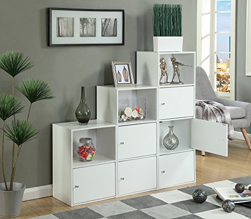 Convenience Concepts Xtra Storage 3 Door Cabinet With Shelf, White #TOP7