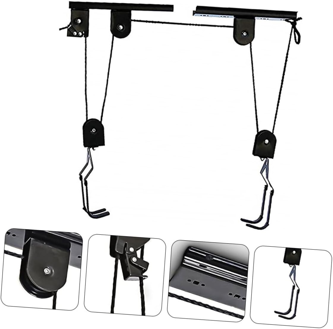 HANABASS Vertical Bike Stand Ceiling Storage Rack Bike Wall Mount Hanger for Bicycles