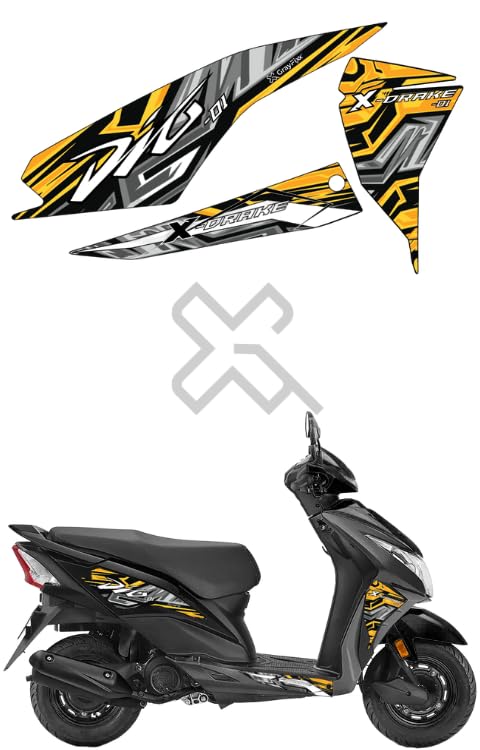 Grayfixx X Drake Edition Half Body Sticker for Dio | Printed in Premium Gloss Vinyl with FPF(Fade Protection Film), Water Proof, Precut Sticker, Pack of 1