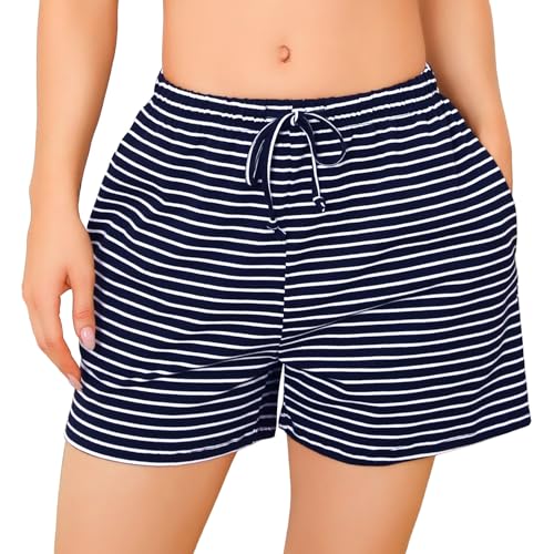 Pantaloncini Pigiama Donna Estivi A Quadri - Morbidi E Traspiranti, Con Tasche - Foto 8