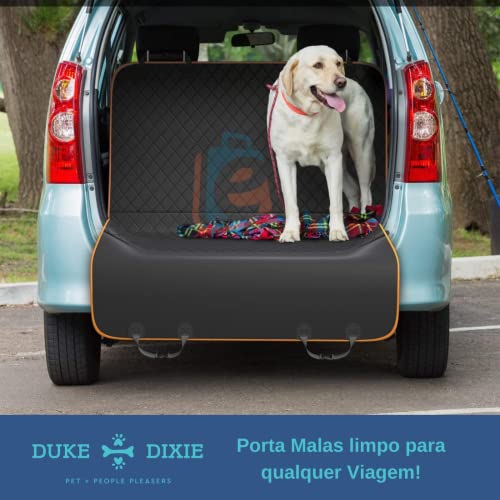 Capa Pet Protetora Assento Banco Traseiro Carro Antiderrapante - Duke & Dixie (Laranja)