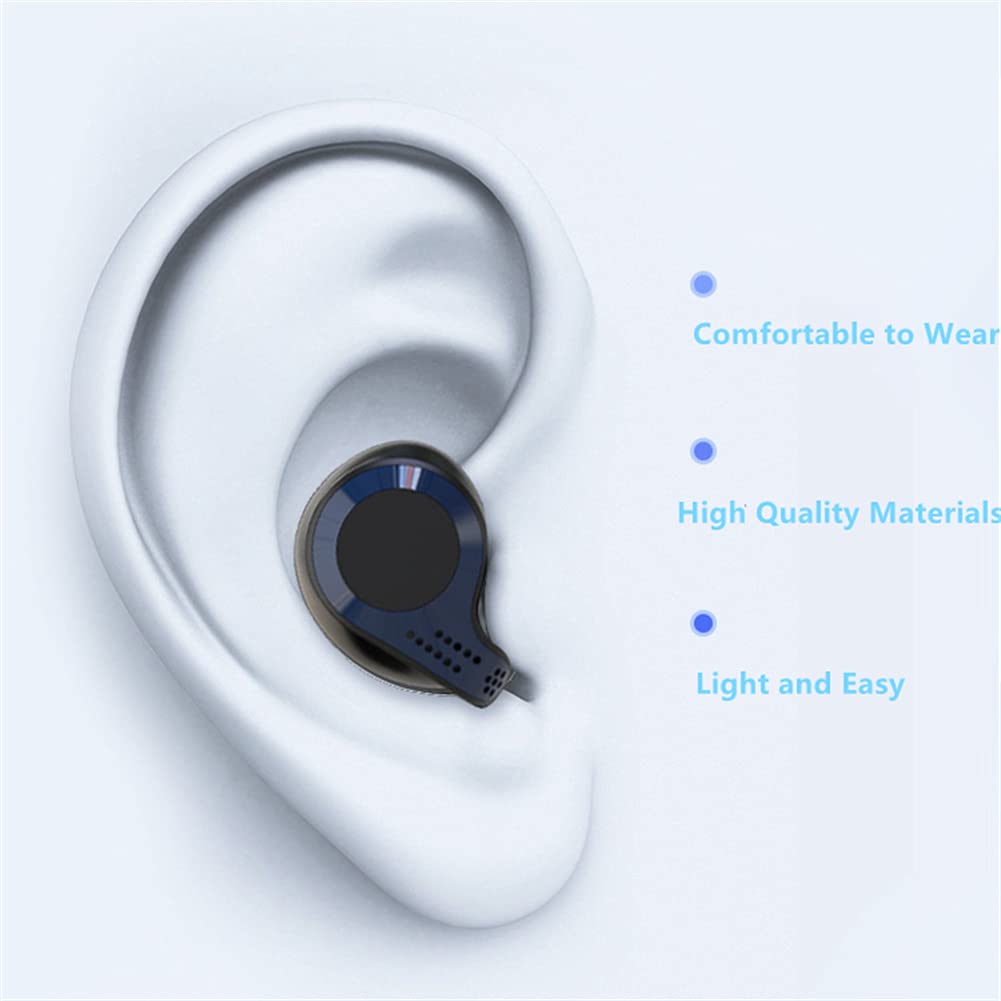Słuchawki bezprzewodowe, Bluetooth Earbuds Sport 5.2 In-Ear z HD MIC, wodoodporne słuchawki Bluetooth IP5, do biegania w treningu siłowni, lekkie i wygodne,Black