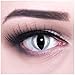 Produktbild Meralens Grey Dragon graue farbige Kontaktlinsen mit Behälter ohne Stärke für Halloween, Fasching, Kostüm, 1er Pack (1 x 2 Stück)