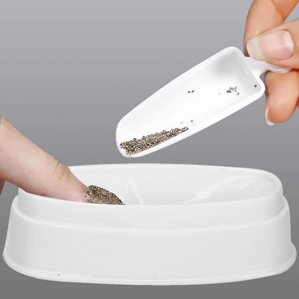 2 Stück Nail Dipping Powder Tray, tragbare Nail Dip Powder Hülle Nail Dip Container DIY Nail Art DIY Nail Art Tool für DIY Nail Art Design