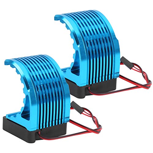 RiToEasysports 2Pcs RC Motor Heatsink, 42MM Universal Aluminum Alloy Brushless Motor Cooling Fan for Remote Control Car