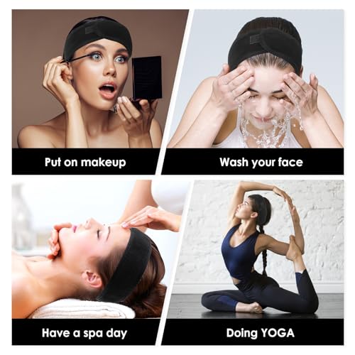 4 Pack Spa Facial Headband - Image 3