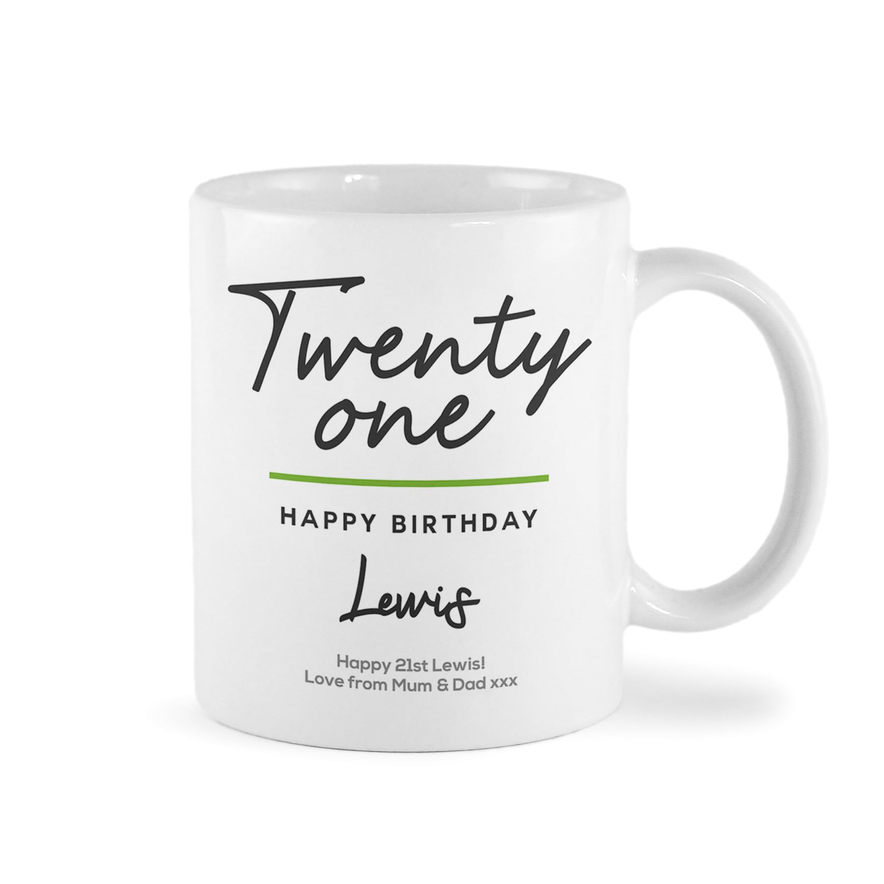 Make it Personal You give it, they personalize it! Personalised Classy 21st Birthday Mug, Personalise Mug, 21st Birthday Gifts