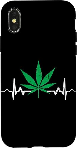 Miniatura 7 de iPhone 1212 Pro Weed Heartbeat Pot Cannabis Leaf Marihuana 420 Stoner Estuche de regalo