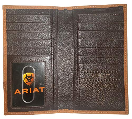 Custom Ariat 12 Gauge Shotgun Long Gator Print Leather Wallet2