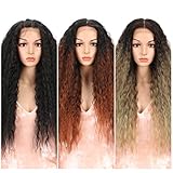 Style Icon Easy-360 Lace Wigs 29” Free Part Lace Frontal Wigs Synthetic Wigs Black Lace Wig Density 130%(29