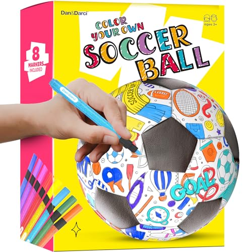 Soccer Ball Coloring Kit for Kids - Soccer Gifts for Girls & Boys - Sports Gifts - 3 4 5 6...