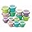 melii Snap & Go Baby Food Storage Containers with lids, Snack Containers, Freezer Safe, 14 Piece Set (4 x 6 oz, 4 x 4 oz, 6 x 2 oz), Original