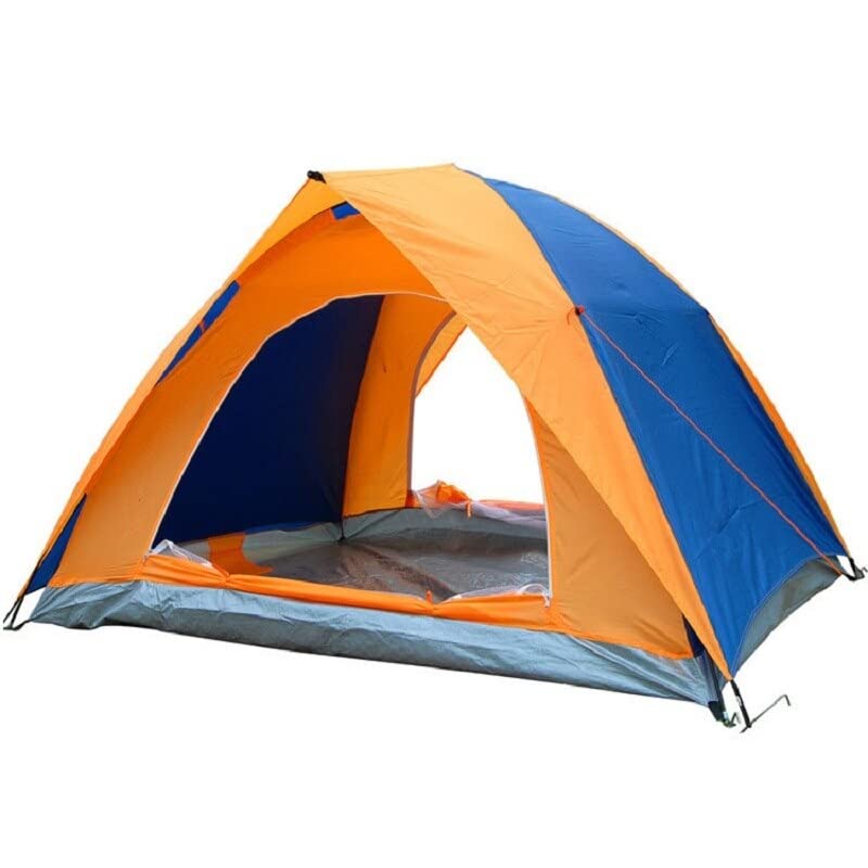 Tente camping 3-4 personnes double porte anti humidité et soleil