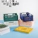 Comius Sharp Klappkiste 5 Stück Klappkorb Faltbare, Plastik Klappbox 22X14.8X8.7cm Einfache Umzug für Regal Zuhause Küche Klassenzimmer Schlafzimmer Badezimmer Büro