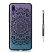 Produktbild Grandoin Huawei P20 Pro Hülle, 2 in 1 Ultra Dünne Schale Ultra Dünn Weich TPU Bumper Case Silikon Schutzhülle Handy Tasche für Huawei P20 Pro (Schwarze Sonnenblume)