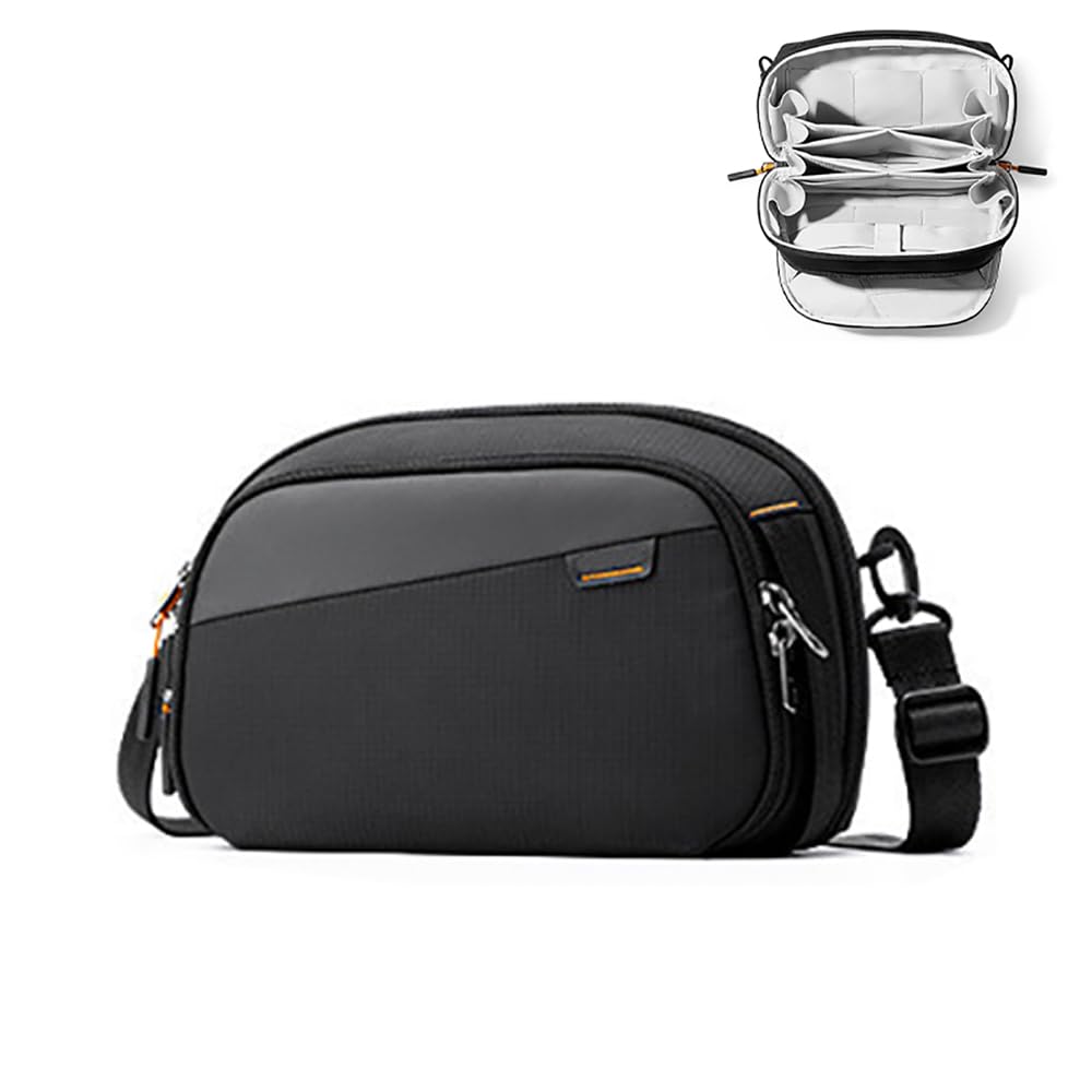 New Electronics Organizer Travel Case, Water-resistant Tech Pouch, Large Capacity Travel Cord Organizer, Portable Storage Bag, Tech Organizer for Cable, Cord, Charger, Phone, Travel Friendly