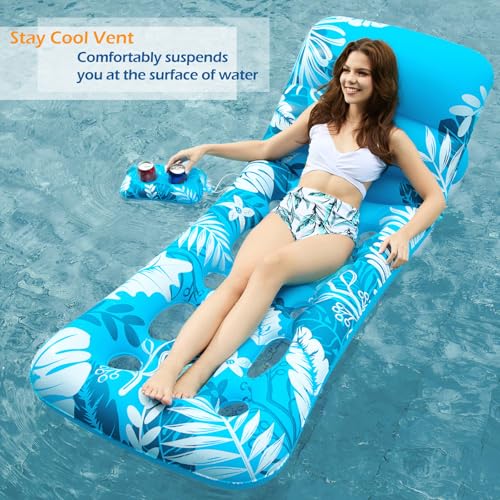 image for Jasonwell Inflatable Pool Float Adult - Pool Floaties Lounger Floats F
