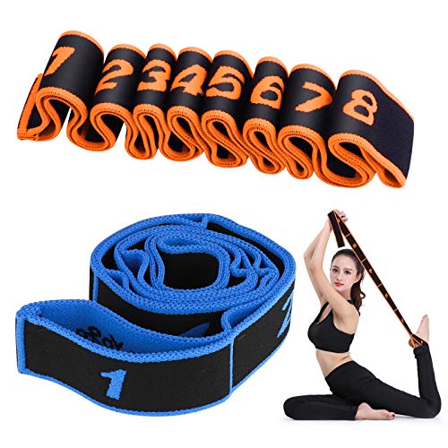 Bandas Elasticas Fitness,Cinturon Yoga Banda Elastica Entrenamiento para NiÑ s y Adultos, Correa de Yoga Hippodance (2 Piezas
