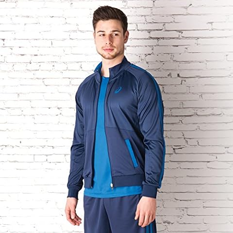 ASICS Men's Essentials Zip Jacket in Navy Cover