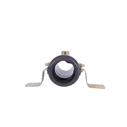 AQUA-AGRO | HDPE Sprinkler Pipe Fittings - Dual Clamp - 2.5 Inch - FOOT BOTTOM - SINGLE OUTLET - 3/4