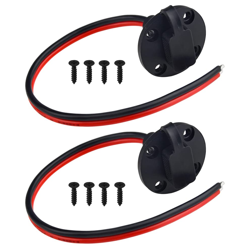 Sponsored Ad – 2 PCS SAE Power Socket Sidewall Port SAE Waterproof Quick Disconnect Panel Mount Power Cable with Cap for Battery Charger