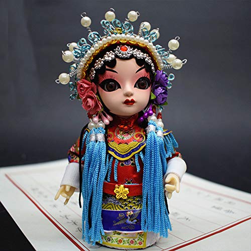 ドールメイキング 手芸用品 子供の人形 京劇の人形 中国の唐人形 人形の置物 Q版の絹人の贈り物 京劇の隈取りの人物がポーズをとる (楊貴妃) ドールメイキング 手芸用品 子供の人形 京劇の人形 中国の唐人形 人形の置物 Q版の絹人の贈り物 京劇の隈取りの人物がポーズをとる (楊貴妃)