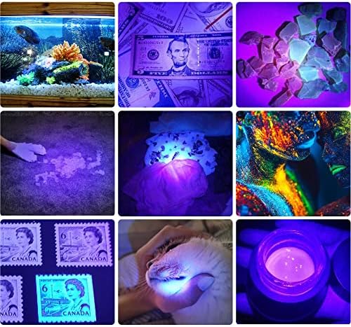 DARKBEAM UV Light Torch Ultraviolet Flashlight Rechargeable 395nm, Wood's Lamp Black Light Blacklight Portable Mini Handheld LED Pet Urine Ringworm Detector, Resin Curing, Pocket-Sized with Clip 400nm