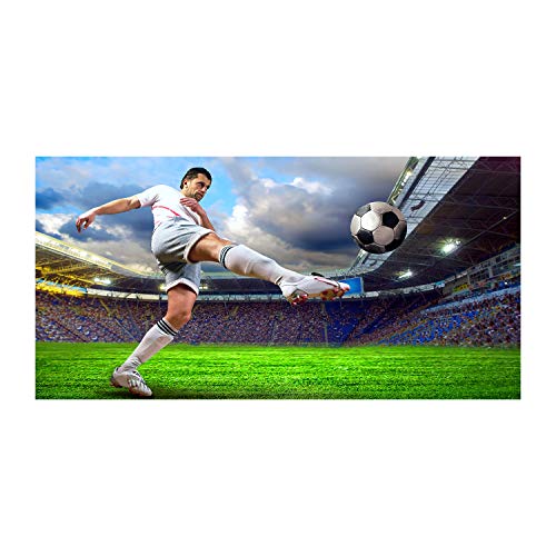 Verre de sécurité trempé pour cuisine 100x50 splashback vert football