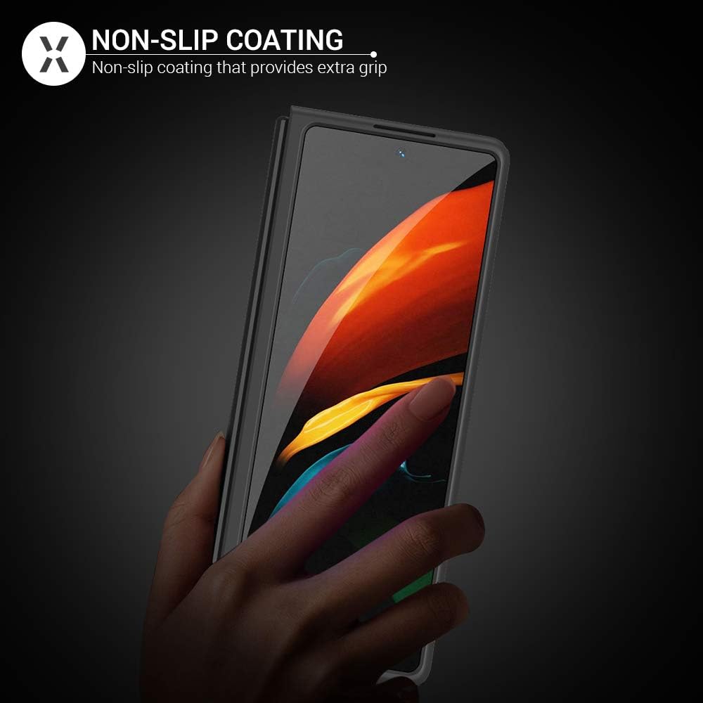 Olixar Case for Samsung Galaxy Z Fold 2 5G - Sleek & Stylish - Increases Scratch, Drop and Shock Protection - Wireless Charging Compatible Fortis - for Z Fold 2 & Z Fold 2 5G - Black