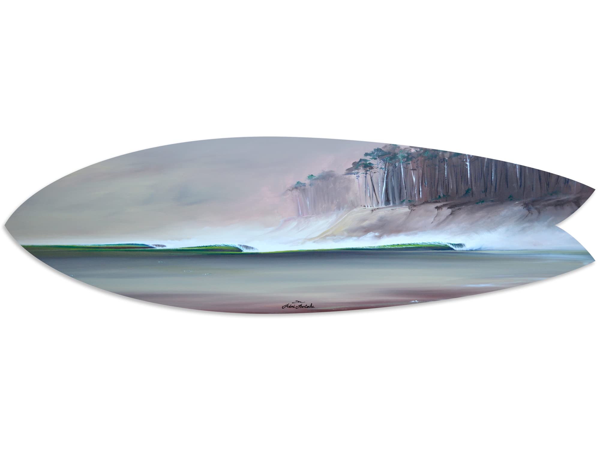 DECLINA, Decoración de pared, tabla de surf, decoración de surf, decoración de surf, impresión sobre aluminio, tabla de surf decorativa de invierno de sesión, 100x30 cm