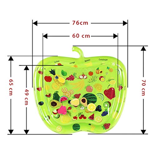 NUOBESTY Tempo da Barriga Inflável Ãgua Play Mat Centro de Atividades Forma de Maçã Jogar Almofadas