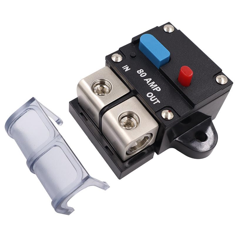 12-48V Auto Circuit Breaker Self-Recovery Recoverable Circuit Breaker Car for Audio Fuse Holder Power Fuse Automatic Switch - (Color Name: A 50A)