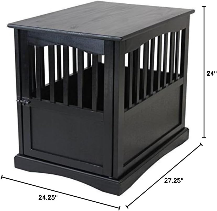 Casual Home Solid Wood Pet Crate End Table