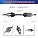 Maxfavor CV Axle Front Fit for 2003-2022 Toyota 4Runner, 2005-2022 Toyota Tacoma, 2007-2014 Toyota FJ Cruiser, for 2010-2022 Lexus GX460, 2003-2009 GX470 CV Axles Joint Shaft Assembly (A Pair)