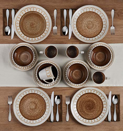 Pfaltzgraff Remi Beige 16 Piece Dinnerware Set, Service For 4 #TOP3