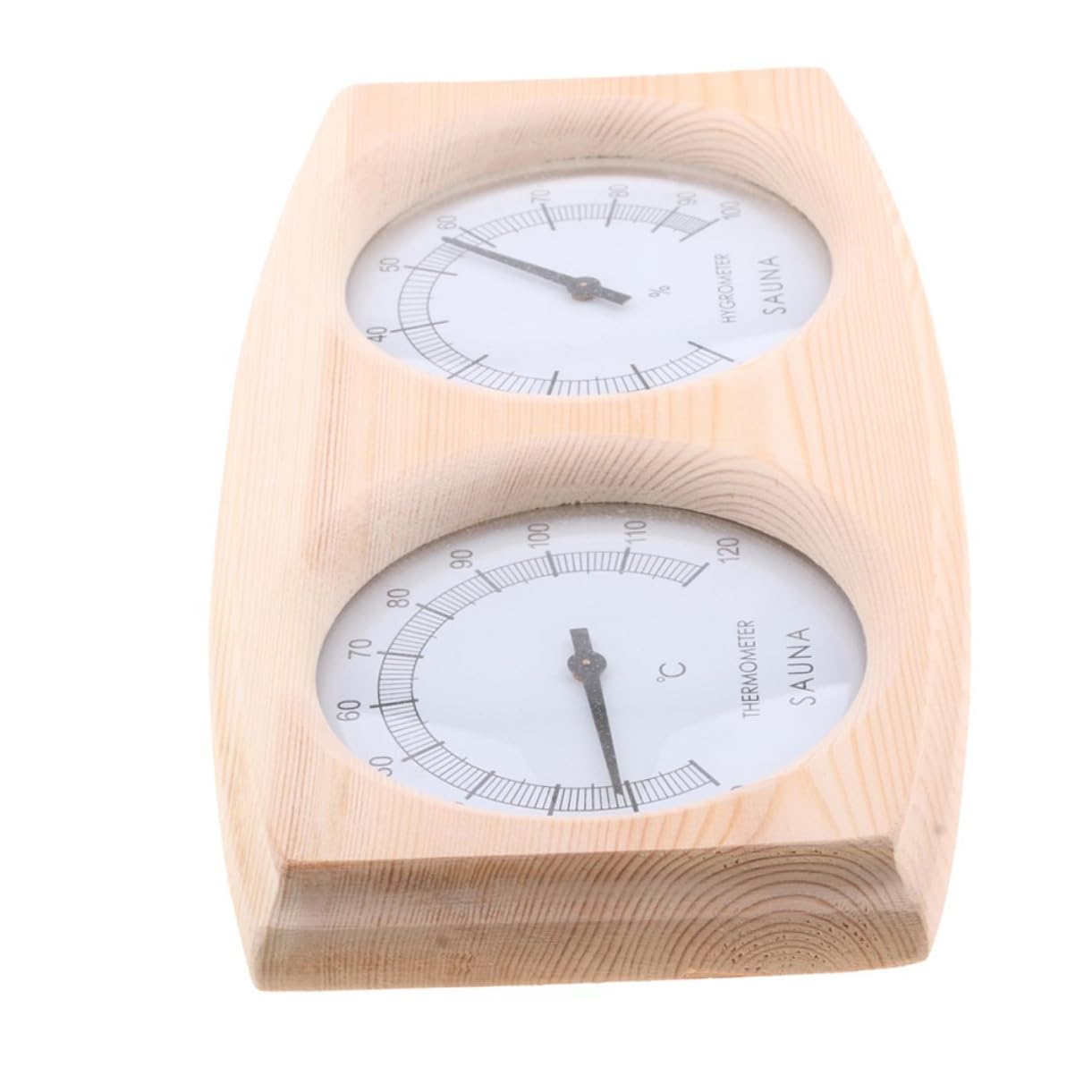 Sosoport Hygromètre-thermomètre Bois Pour Sauna Avec Capteur Affichage Séparé Degrés Celsius Plage De Mesure