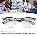 Asixxsix AI Smart Glasses, Supports 100+ Languages AI Translation Smart Glasses with Built in Microphone and Speaker, Blue Light Blocking Lenses Bluetooth Glasses for Travel
