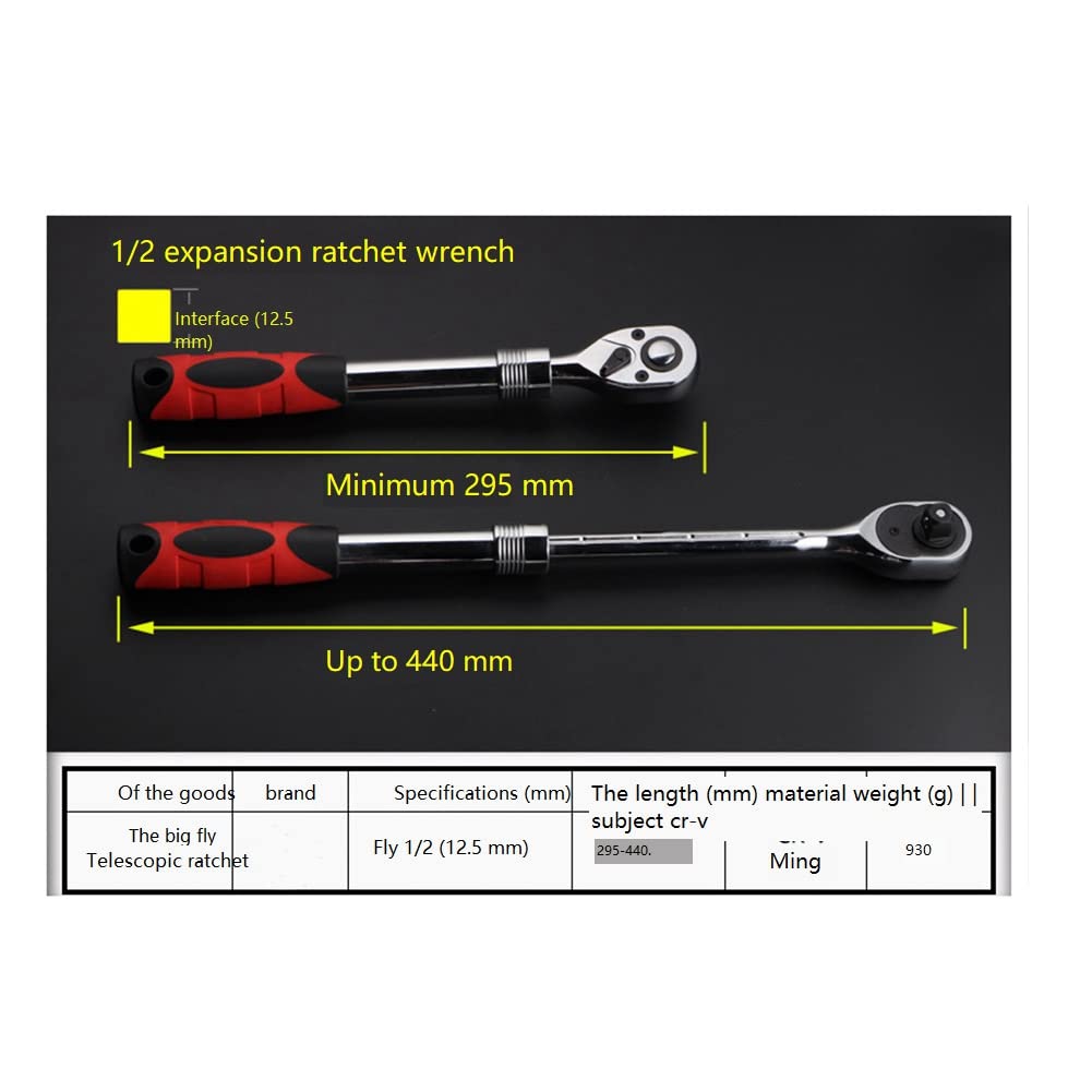 HEEPDD Chiave A Bussola A Cricchetto Solida Compatta A Sgancio Rapido CRV Twist 72 Denti Resistente Alla Ruggine Per I Bulloni (1/4 Di Pollice S (usare Con Punta Da 6,35 Mm - Foto 8