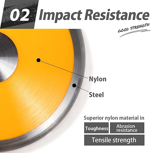 Miniatura 4 de Disco para práctica de nylon, pista y campo de lanzamiento de disco 2.2 lbs 3.3 lbs 3.9 lbs 4.4 lbs 5.0 lbs 5.5 lbs 5.5 lbs