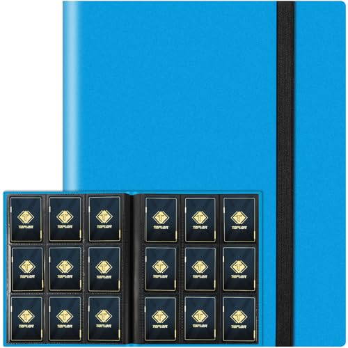 Sammelkarten-Ordner, 9 Taschen, Kartenalbum, Ordner, Kartensammlungsordner mit, passend für MTG Commander EDH Yugioh TCG Spielkarten, Sportkarten