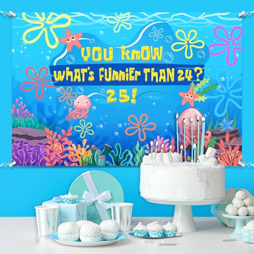 Fondo Azul para Fiesta Temática Oceánica 5 x 3 pies miniatura 6