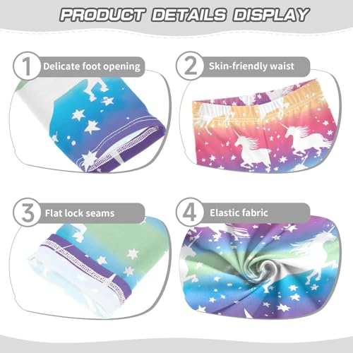 Kids High Waist Cute Unicorn Rainbow Leggings for Toddler Girls 4T 202b33323